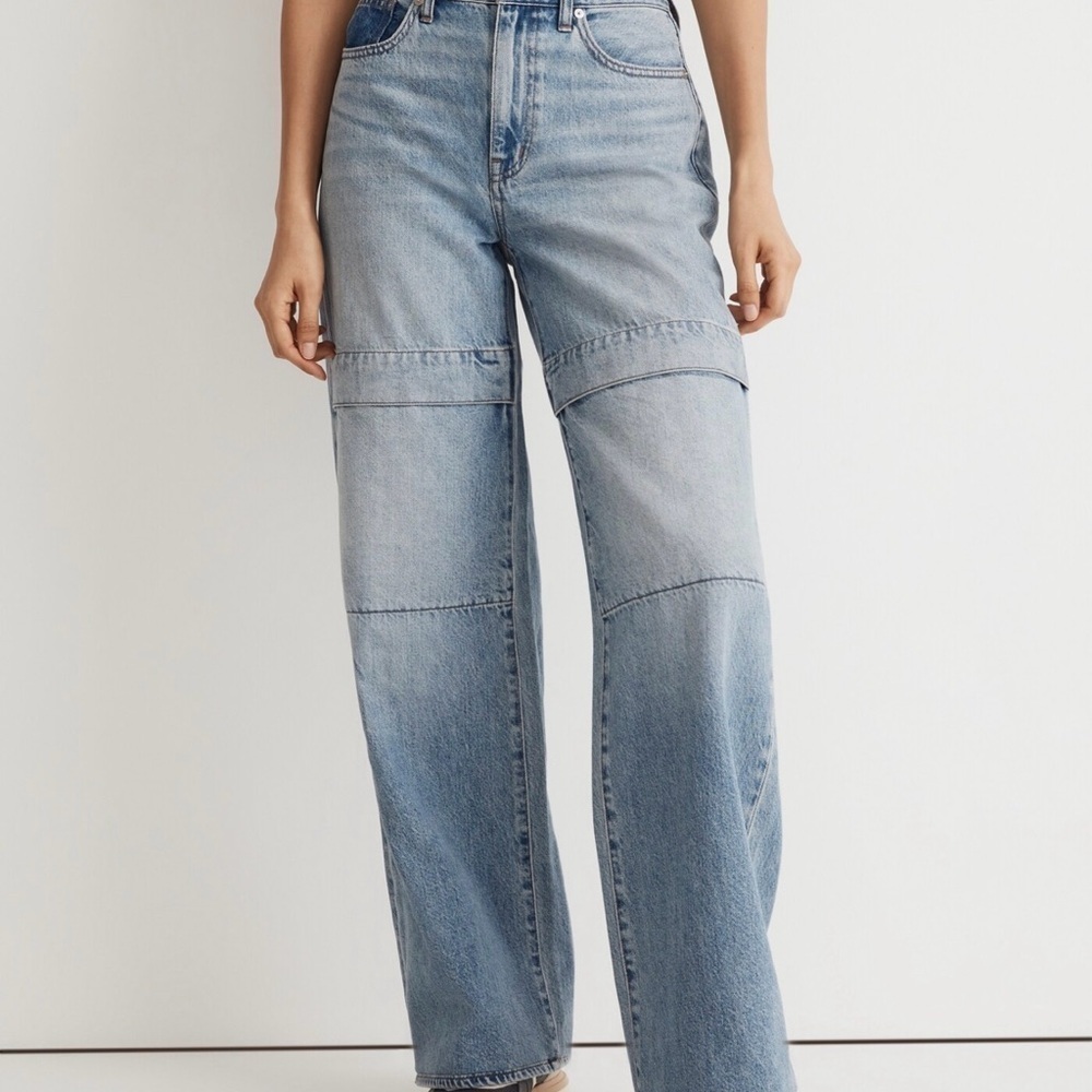 Madewell Super-wide-Leg Jeans in Larkins Wash - Picture 2 of 15